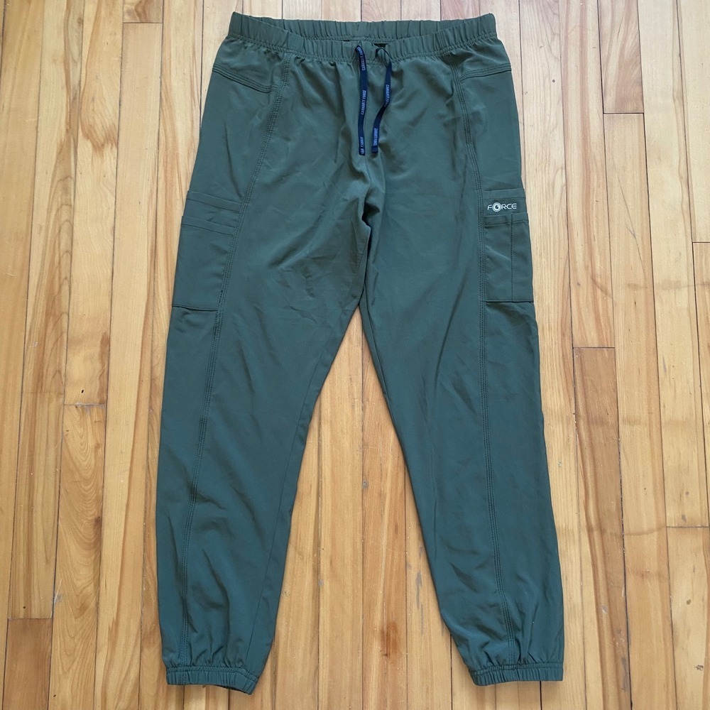CARHARTT FORCE Mens Utility Jogger Pants Olive Green Cargo Elastic Waist Size L